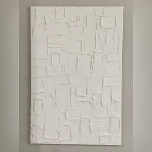 Handmade Textured canvas wall art. Canvas size is 24x36